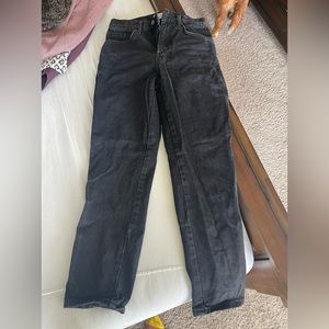 Free people straight black jeans